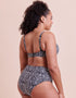 Curvy Kate Wild Horizon Bandeau Strapless Multiway Bikini Top Black Print