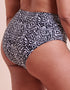 Curvy Kate Wild Horizon High Waist Bikini Brief Black Print