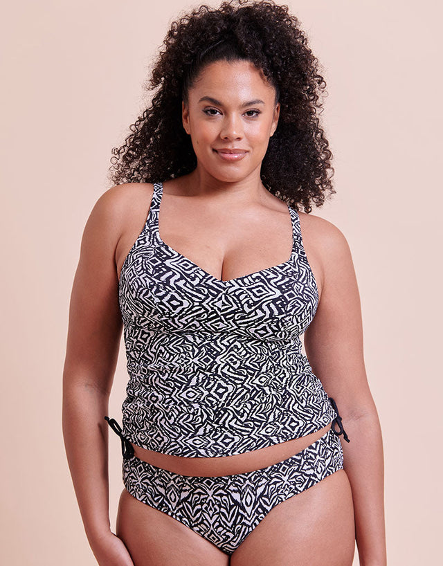 Curvy Kate Wild Horizon Bikini Brief Black Print