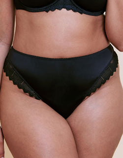 Curvy Kate Wild One Brazilian Brief Black