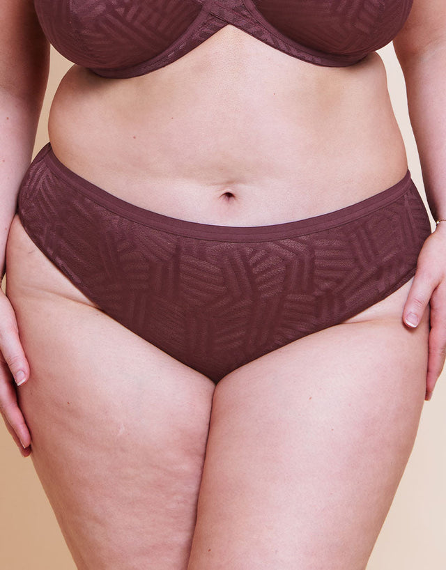 Curvy Kate WonderFull Vibe High Leg Brief Auburn
