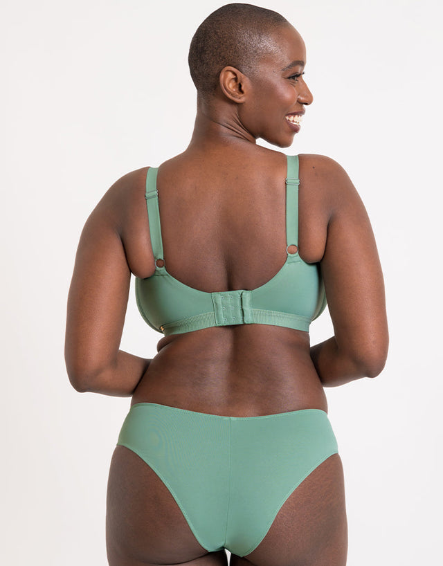 Curvy Kate Zen Non-Wired Bralette Sage Green