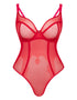 Curvy Kate Elementary Plunge Bodysuit Red/Pink