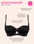 Curvy Kate Boost Diamante Padded Balcony Bra Black