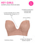 Curvy Kate Hey Girls SuperPlunge Strapless Multiway Bra Latte