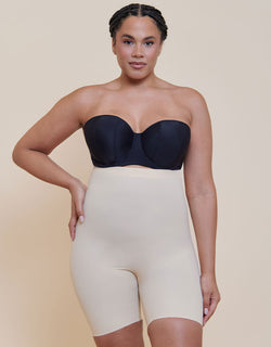 Magic Maxi Bermuda High Waist Firm Control Short Latte Beige