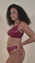 Get a 360 look at our Lush full plunge bra in Oxblood
