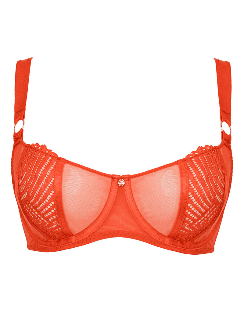 Scantilly Authority Balcony Bra Lava Red - 30H