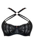 Scantilly Centrepiece Half Cup Bra Black