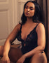 Scantilly Embrace Stretch Lace Teddy Black