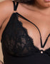 Scantilly Embrace Wired Deep Plunge Chemise Black