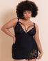 Scantilly Embrace Wired Deep Plunge Chemise Black