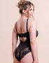 Scantilly Indulgence Multiway Stretch Lace Body Black/Latte