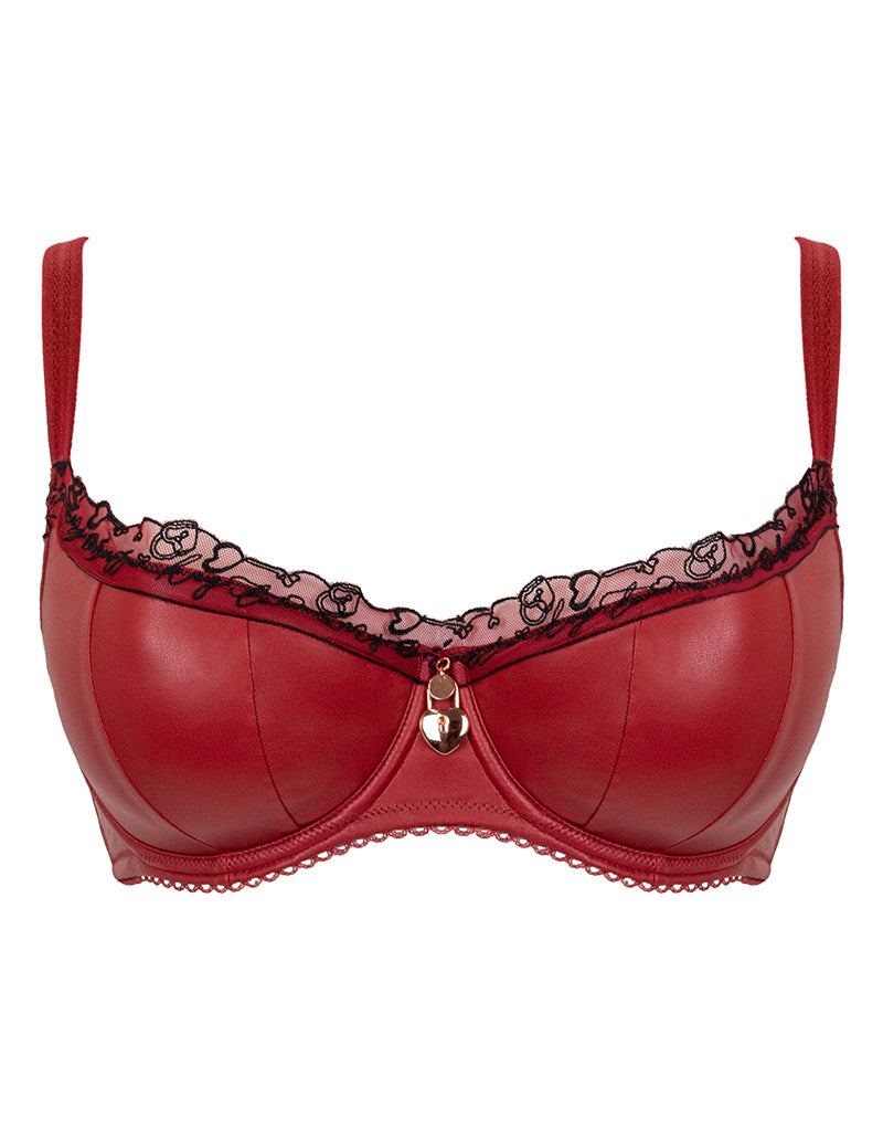 Scantilly Key to My Heart Padded Half Cup Bra Rouge – Curvy Kate CA