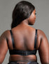 Scantilly Laced Up Plunge Bra Black