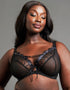 Scantilly Laced Up Plunge Bra Black