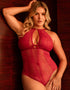 Scantilly Opulence Multiway Stretch Lace Body Ruby Red