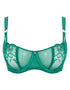 Scantilly Ornate Balcony Bra Emerald