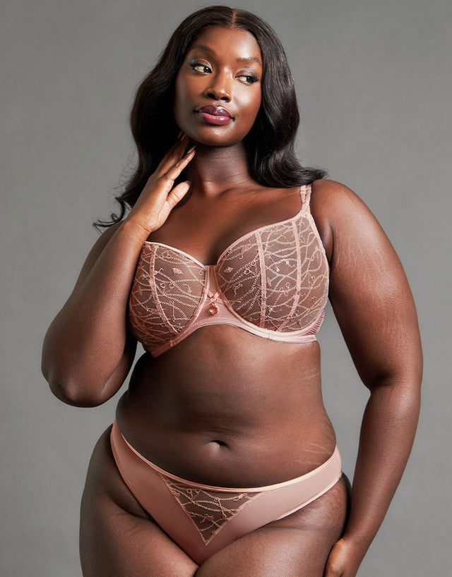 Scantilly Restraint Balcony Bra Dusty Rose