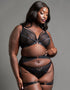 Scantilly Scandal Suspender Belt with Leg Harness Black