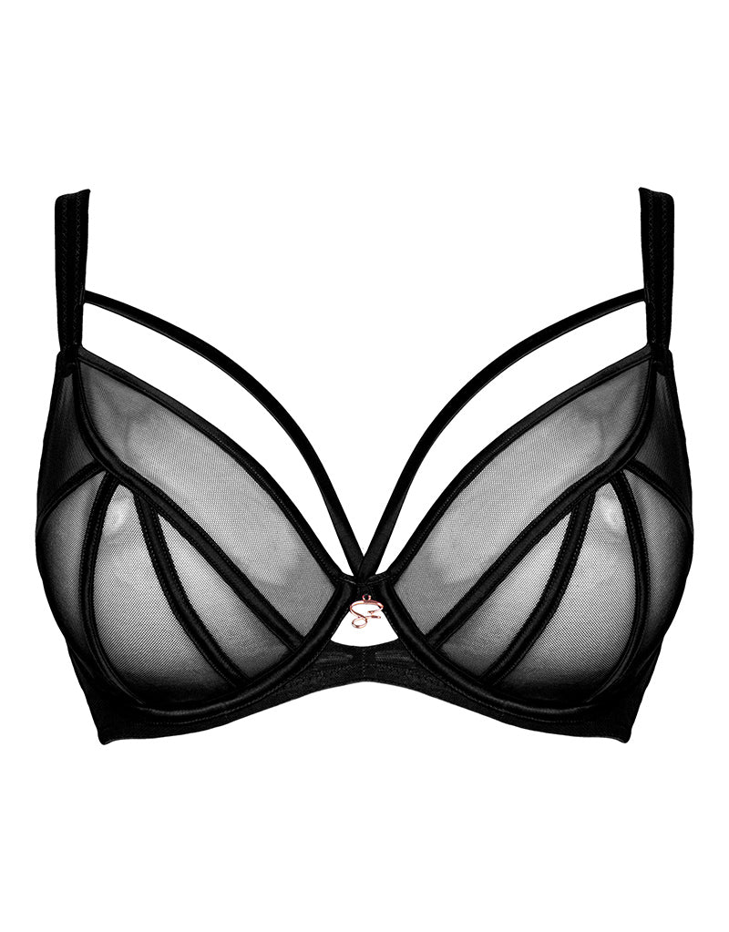 Body Intimates Ultimate Comfort Lace Triangle Bralette - Black