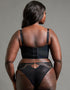 Scantilly Showgirl Longline Balcony Bra Black