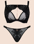 Scantilly Unveiled Deep Plunge Bra Black