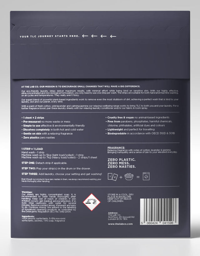 The Lab Co Laundry Strips 32 Pack Relaxing