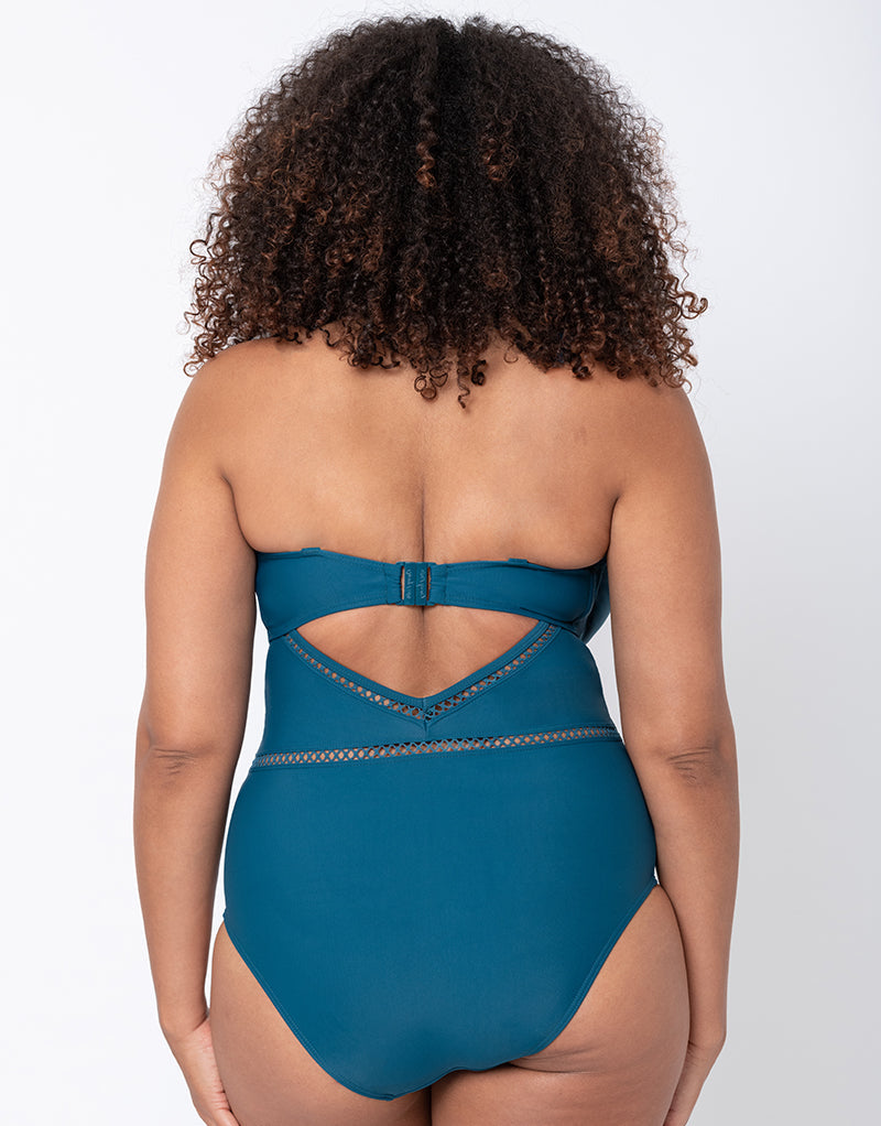 Curvy Kate Women's Rock The Pool Padded Plunge Swimsuit, Petrol Blue, 36G :  : Clothing, Shoes & Accessories