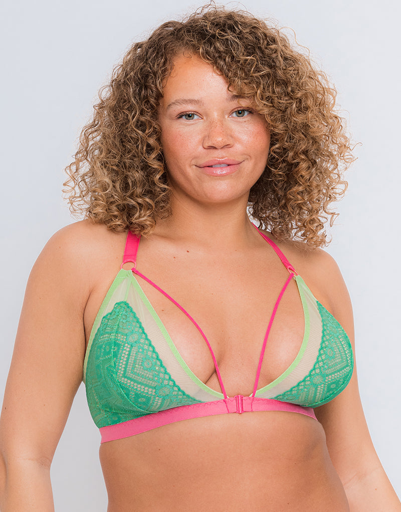 Curvy Kate Front and Centre Bralette Mint/Pink – Curvy Kate CA