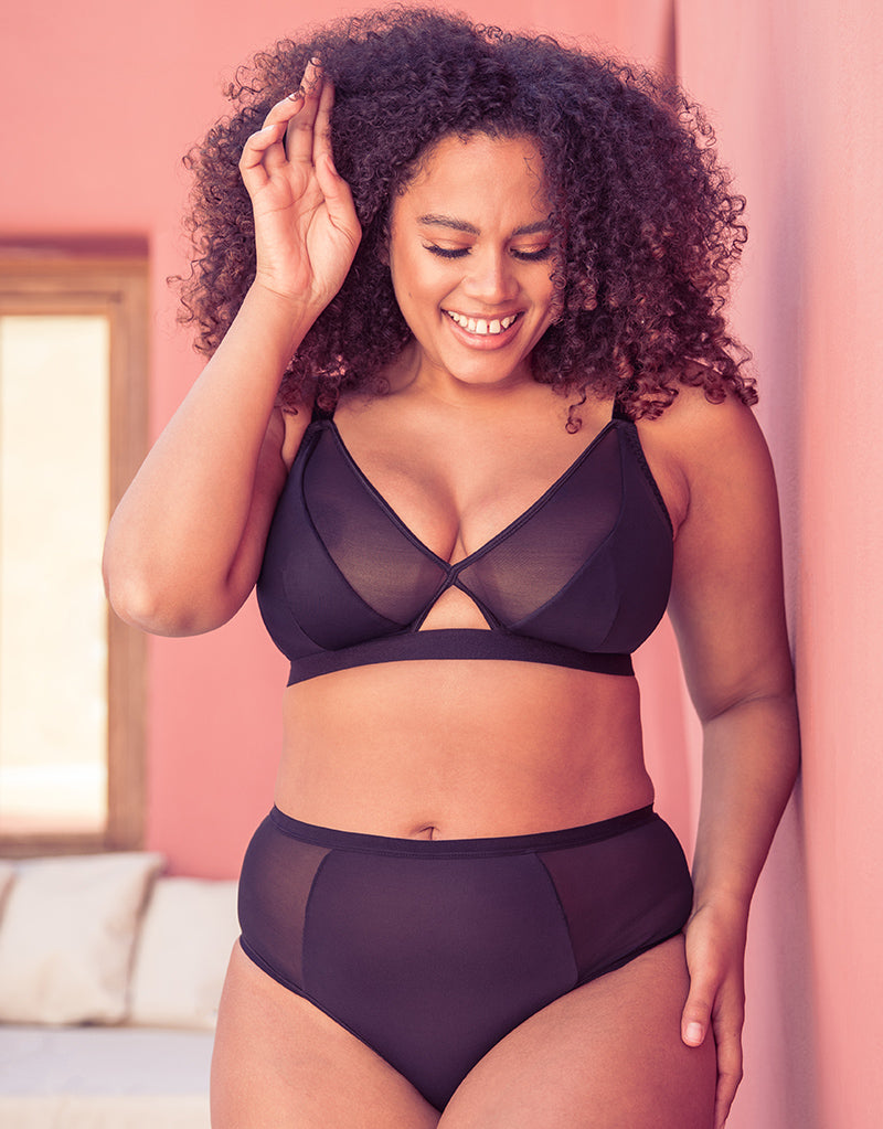 Curvy Kate Get Up And Chill Wire-Free Bralette - Black – Big Girls