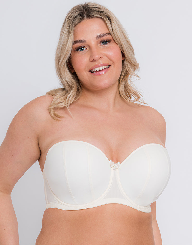 Curvy Kate Luxe Strapless Bra Ivory - 28D