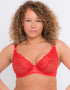 Curvy Kate Stand Out Scooped Plunge Bra Fiery Red