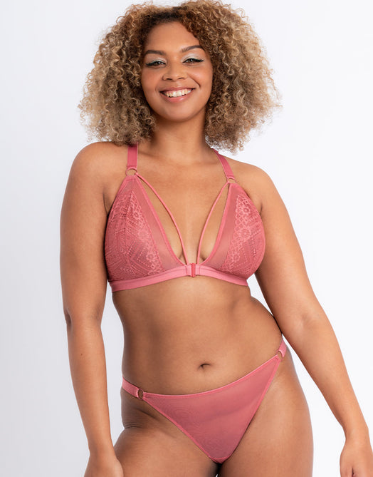 Curvy Kate Front and Centre Bralette Mint/Pink - 34G/GG