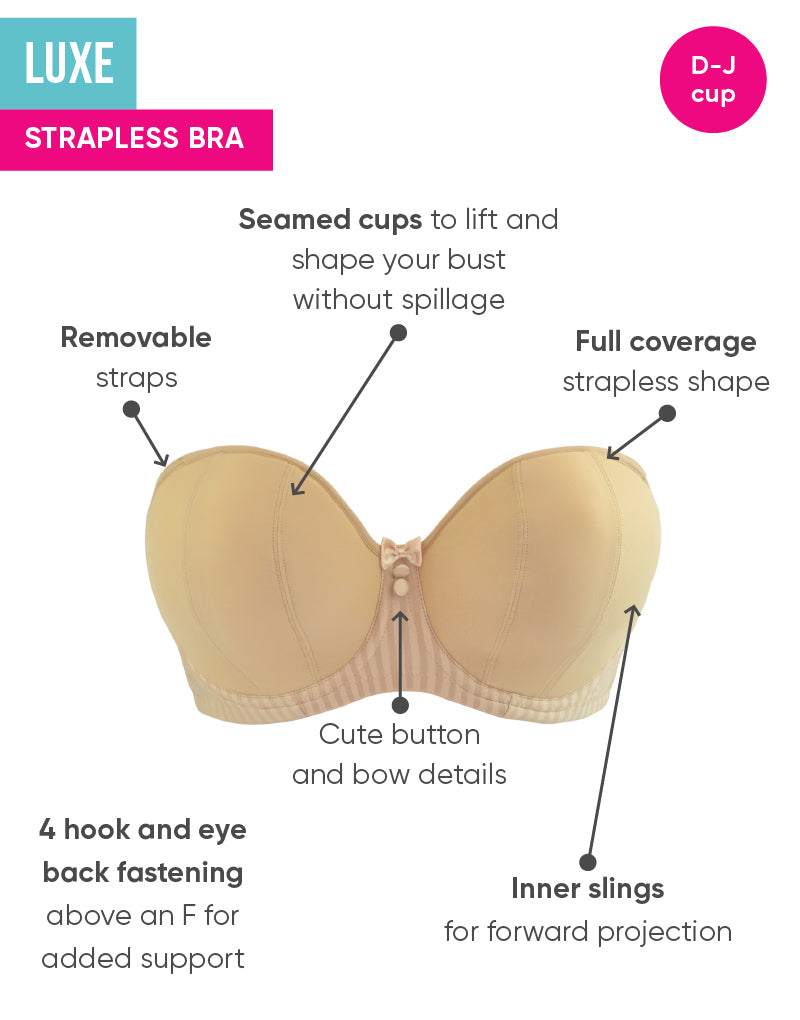 Curvy Kate Luxe Strapless Bra - Caramel – Big Girls Don't Cry