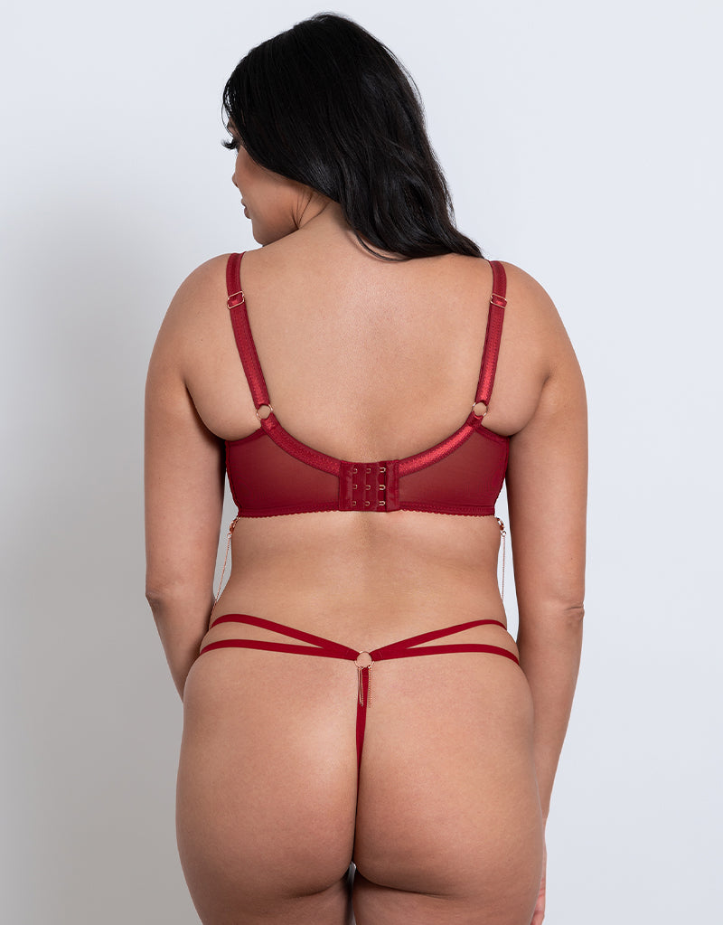 Scantilly Unchained Thong Deep Red – Curvy Kate CA